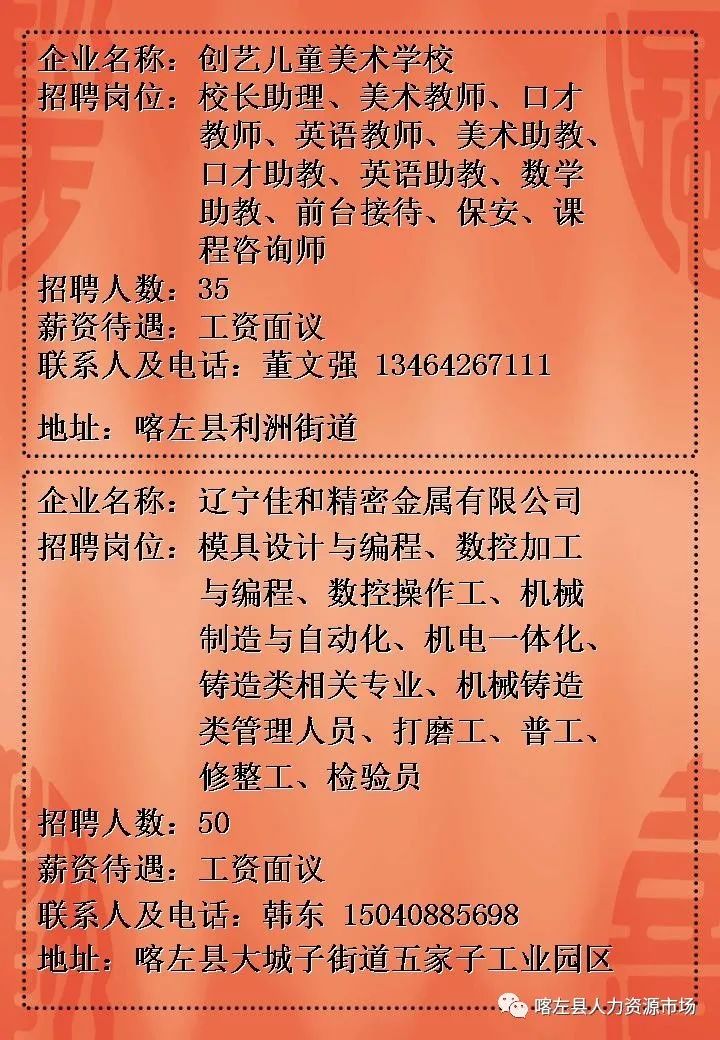 龙口最新招聘信息一网打尽