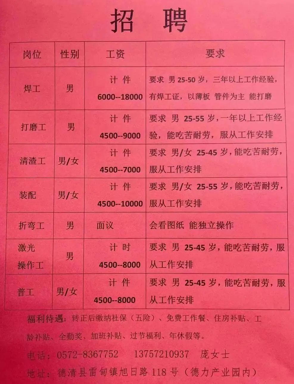 杨凌最新普工招聘信息发布🌟
